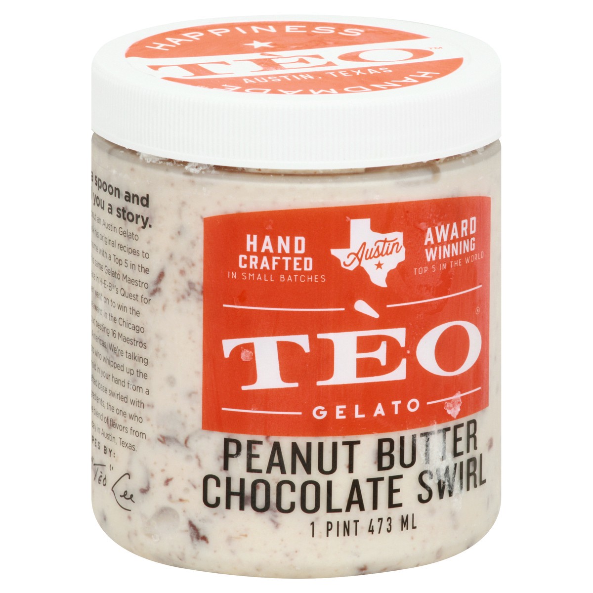 slide 2 of 10, Téo Gelato Gelato, Peanut Butter Chocolate Swirl, 1 pint