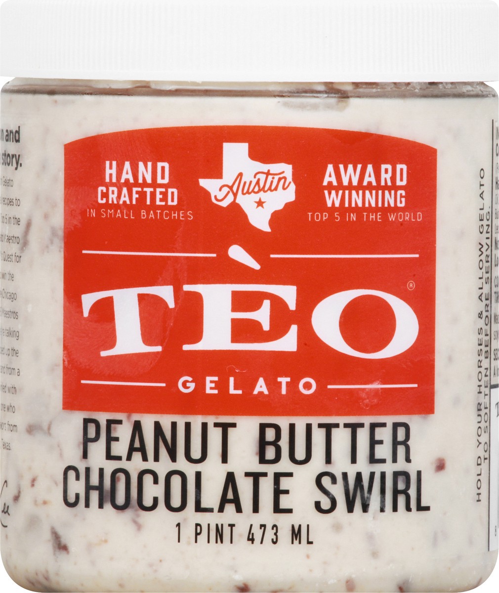 slide 5 of 10, Téo Gelato Gelato, Peanut Butter Chocolate Swirl, 1 pint