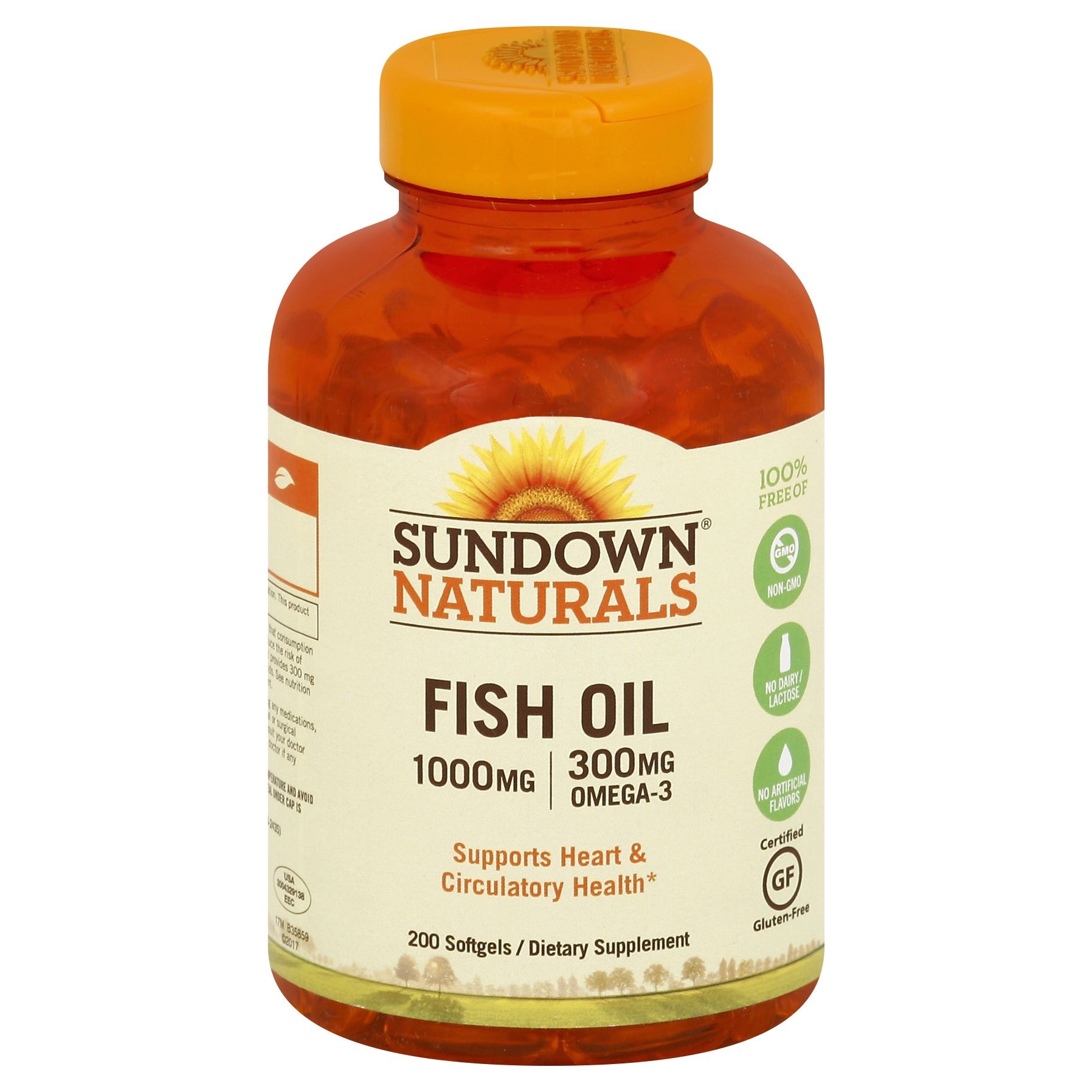 slide 1 of 1, Sundown Naturals Fish Oil 200 ea, 200 ct