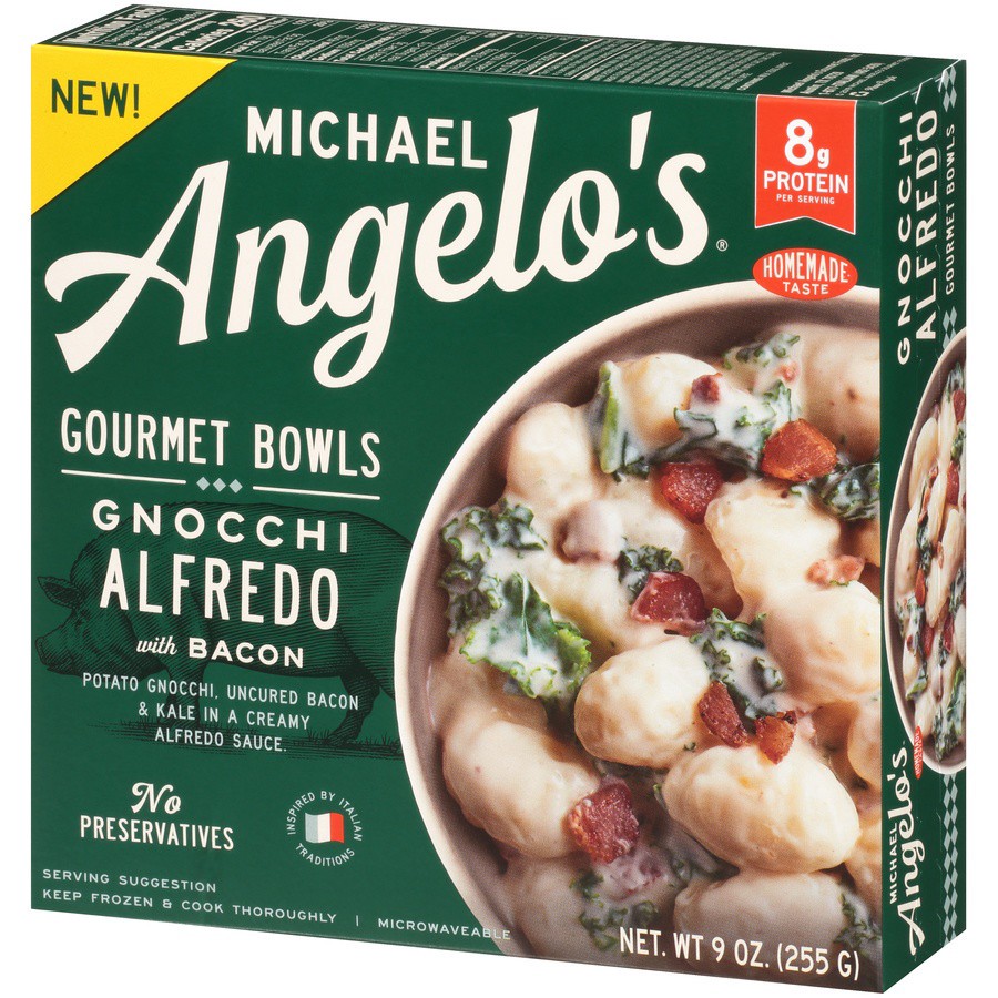 slide 6 of 8, Michael Angelo's Gnocchi Alfredo with Bacon Kale, 9 oz