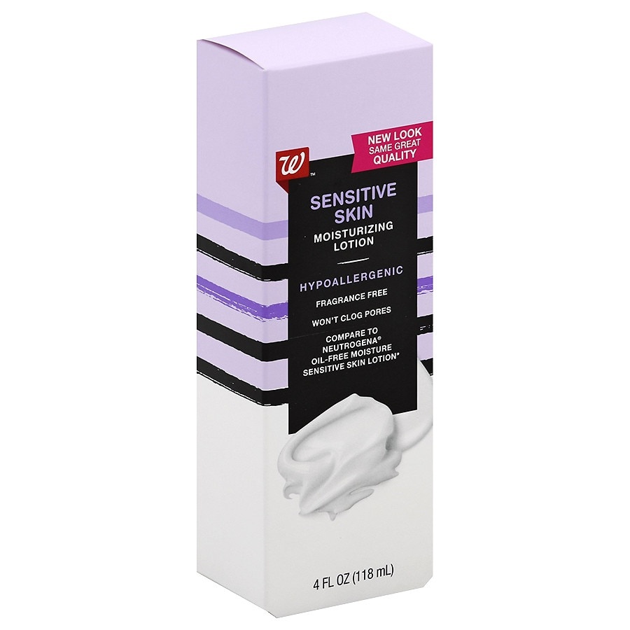 slide 1 of 1, Walgreens Beauty Sensitive Skin Moisturizing Facial Lotion, 4 fl oz