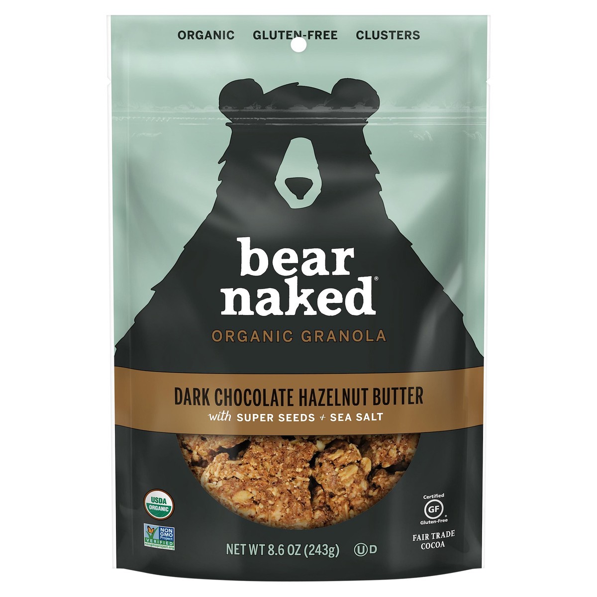 slide 3 of 6, Bear Naked Granola Cereal, Dark Chocolate Hazelnut Butter, 8.6 Oz, Bag, 8.6 oz