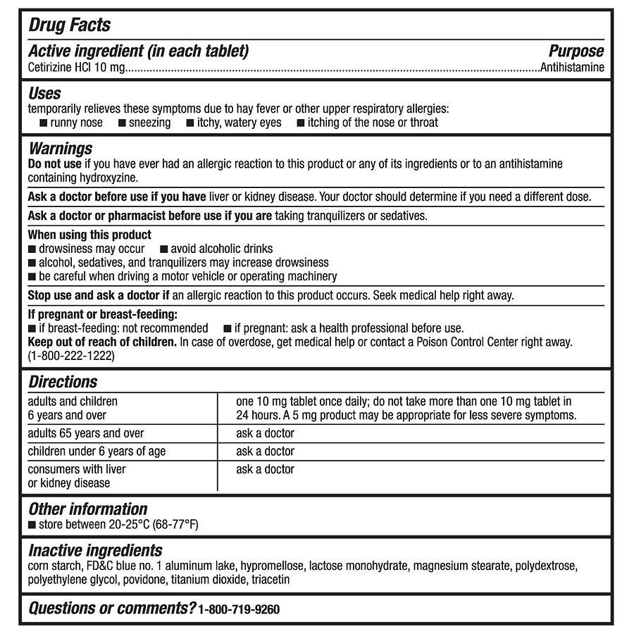 slide 3 of 5, Walgreens Wal-Zyr 10Mg 24 Hour Allergy Tablets, 150 ct