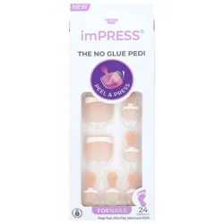 Kiss Impress Toenails - Blanc Chic