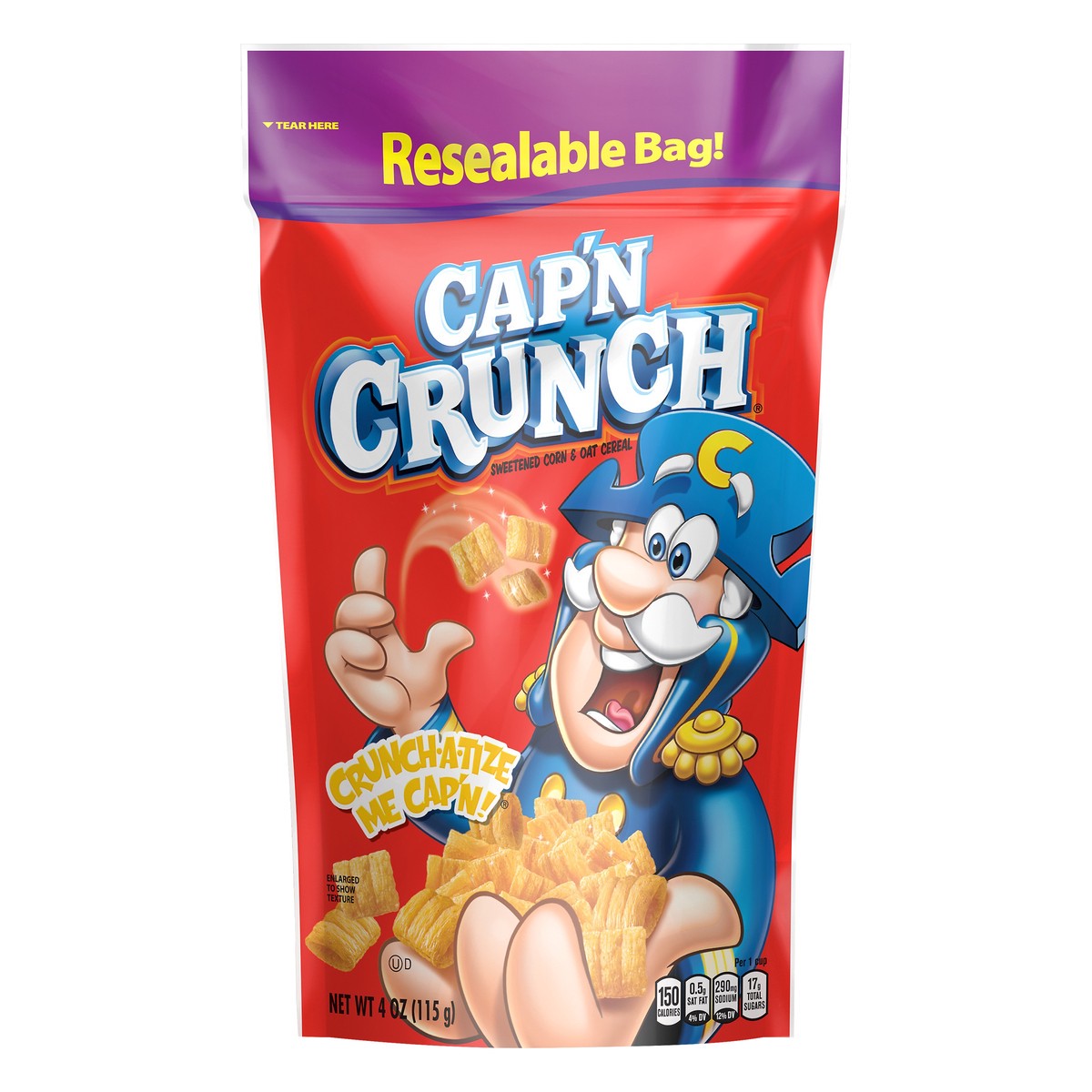 slide 1 of 6, Cap'n Crunch Pouch, Original, 4 oz