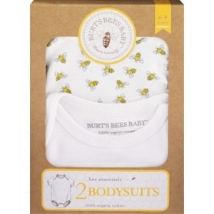 slide 1 of 1, Burt's Bees Baby Bee Bodysuits, 2 ct