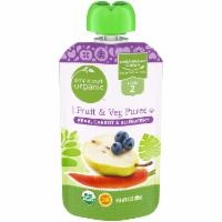 slide 1 of 1, Simple Truth Organic Pear Carrot & Blueberry Fruit & Veg Puree, 4 oz