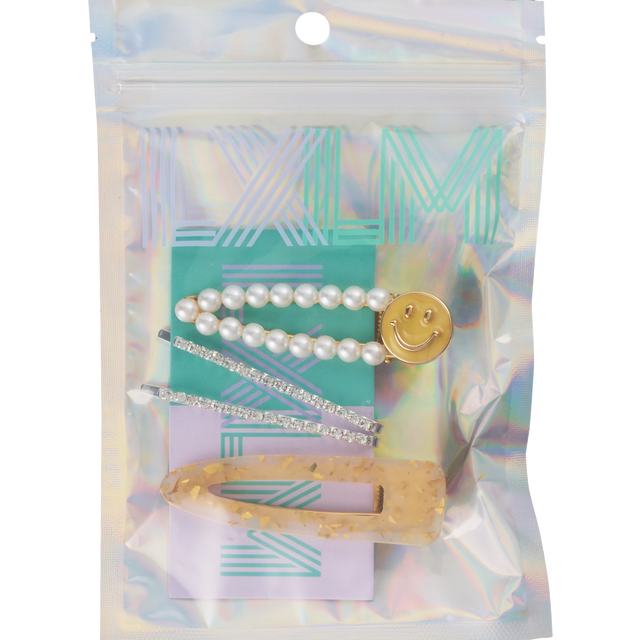 slide 1 of 1, LOCKS & MANE Lxlm Summer Barrette Set 4Pc, 1 ct
