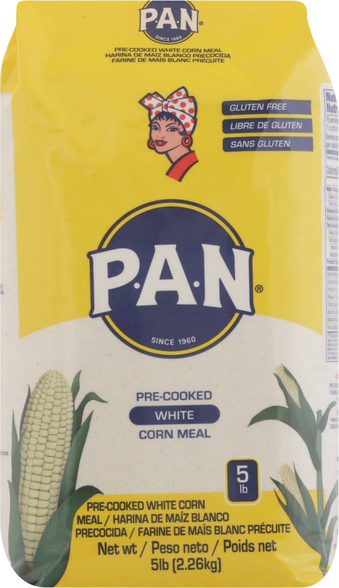 slide 13 of 13, P.A.N. White Pre-Cooked Corn Meal 5 lb, 5 lb