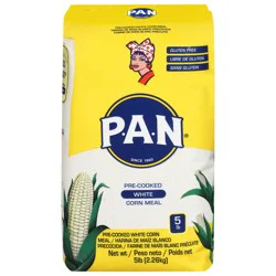 P.A.N. White Corn Meal, Pre-Cooked 5 lb