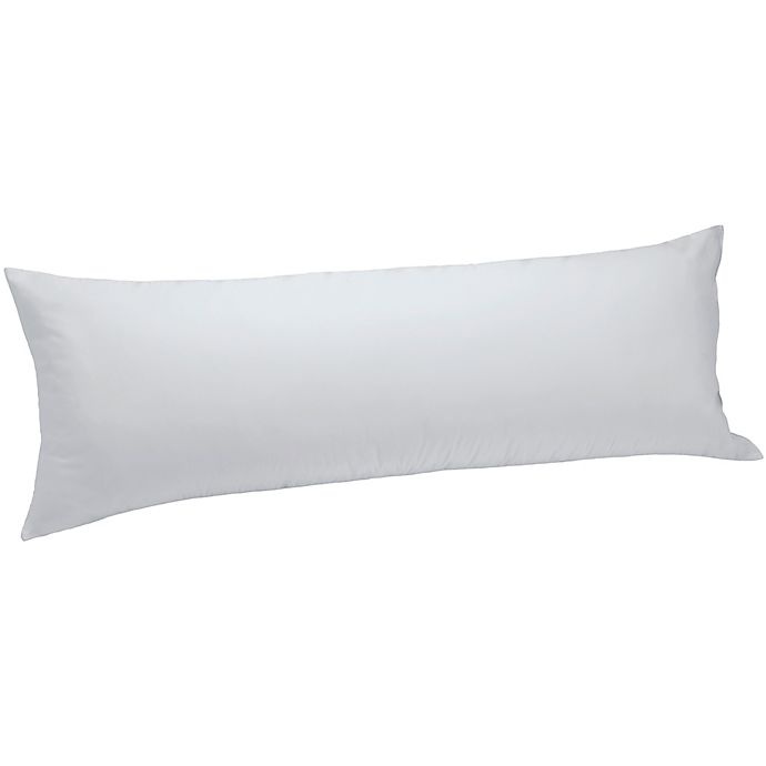 slide 1 of 1, Bedding Essentials 300-Thread-Count Body Pillow Protector - White, 1 ct