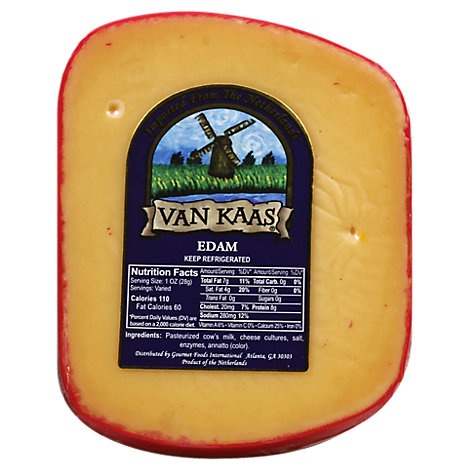 slide 1 of 1, Van Kaas Edam Cheese, 0.55 lb