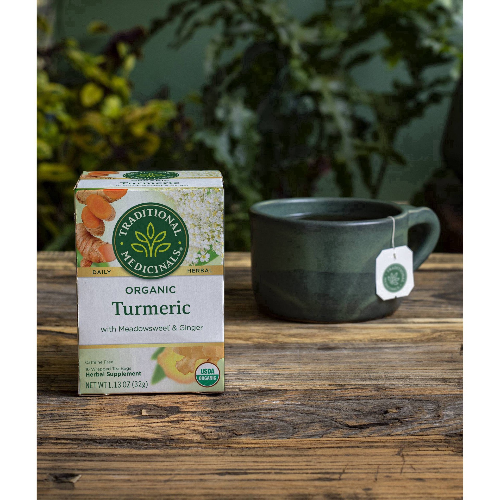 slide 6 of 49, Traditional Medicinals Turmeric & Ginger, 16 ct