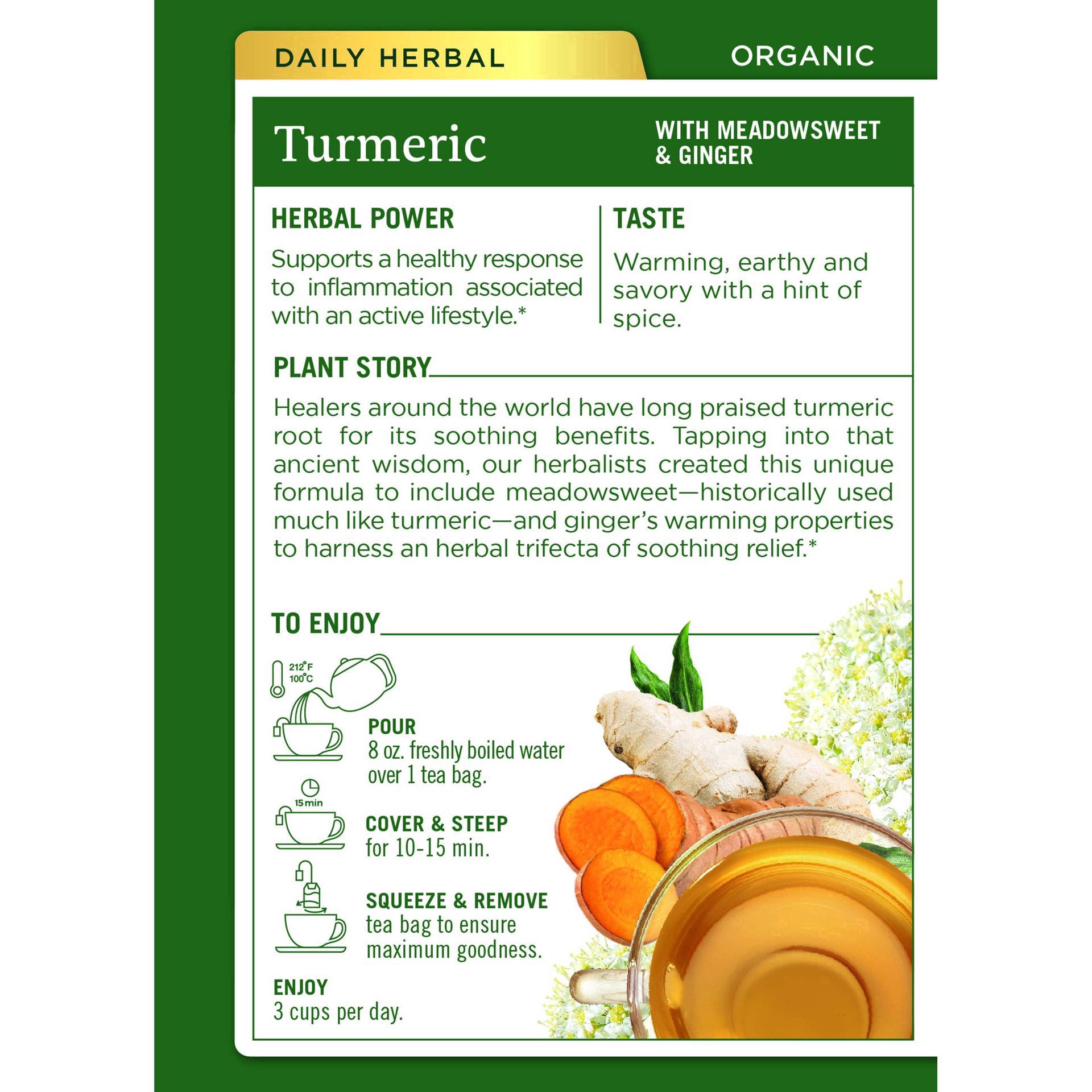 slide 13 of 49, Traditional Medicinals Turmeric & Ginger, 16 ct