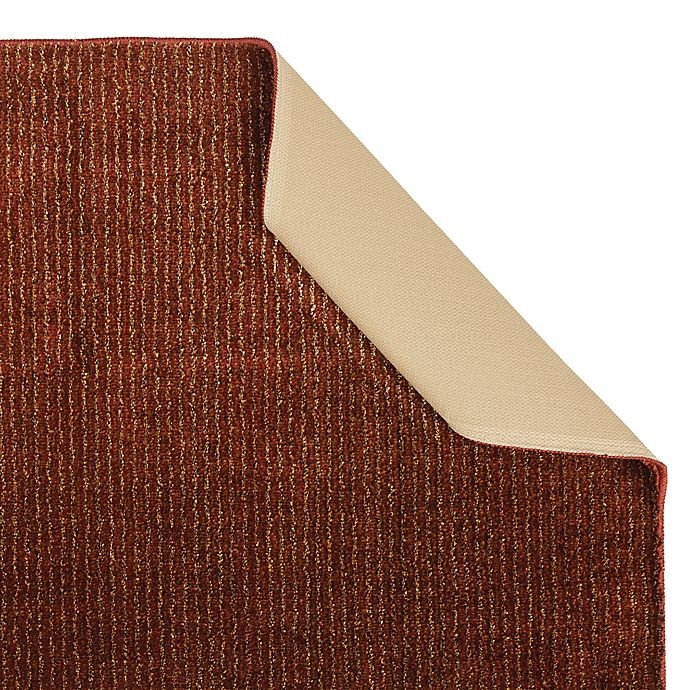 slide 3 of 5, Mohawk Home Pinstripe Washable Rug - Madder Root, 2 ft 6 in x 3 ft 10 in