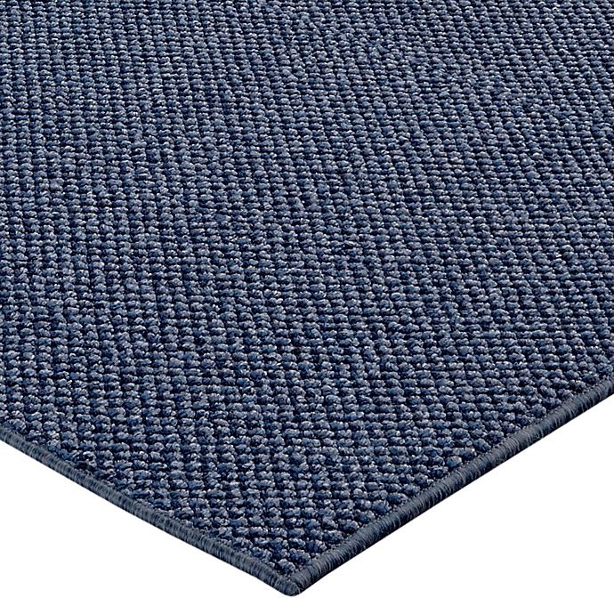 slide 2 of 4, Mohawk Home Back to College Lockstitch Area Rug - Blue, 5 ft x 7 ft