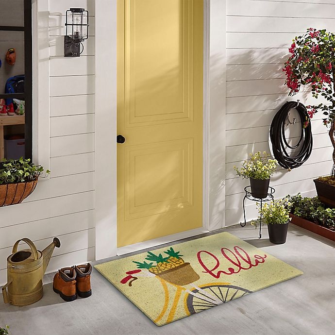 slide 2 of 3, Mohawk Home 18 x 30'' Pineapple Bike Coir Multicolor Door Mat'', 1 ct