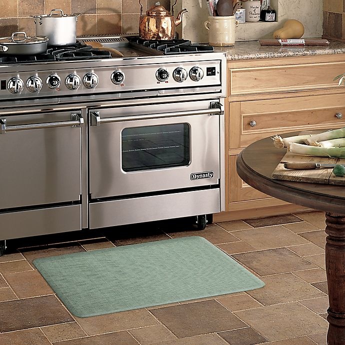 slide 5 of 5, Mohawk Home Intrigue Jacquard Kitchen Mat - Aqua, 18 in x 30 in