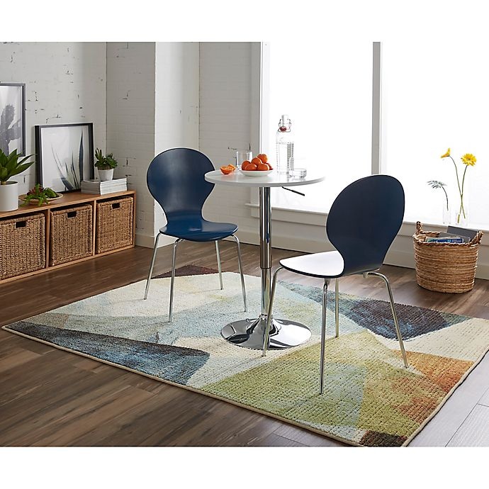 slide 3 of 4, Mohawk Home Rhythm Blues Area Rug - Medium Blue, 5 ft x 7 ft