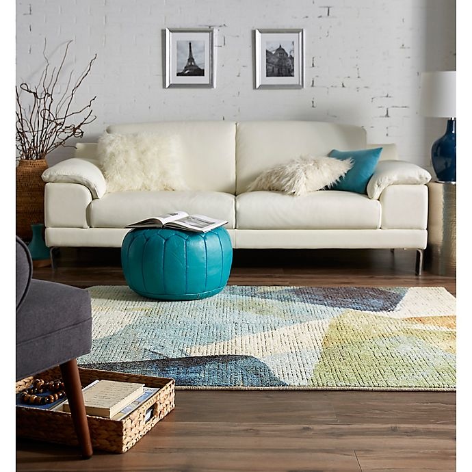 slide 4 of 4, Mohawk Home Rhythm Blues Area Rug - Medium Blue, 5 ft x 7 ft