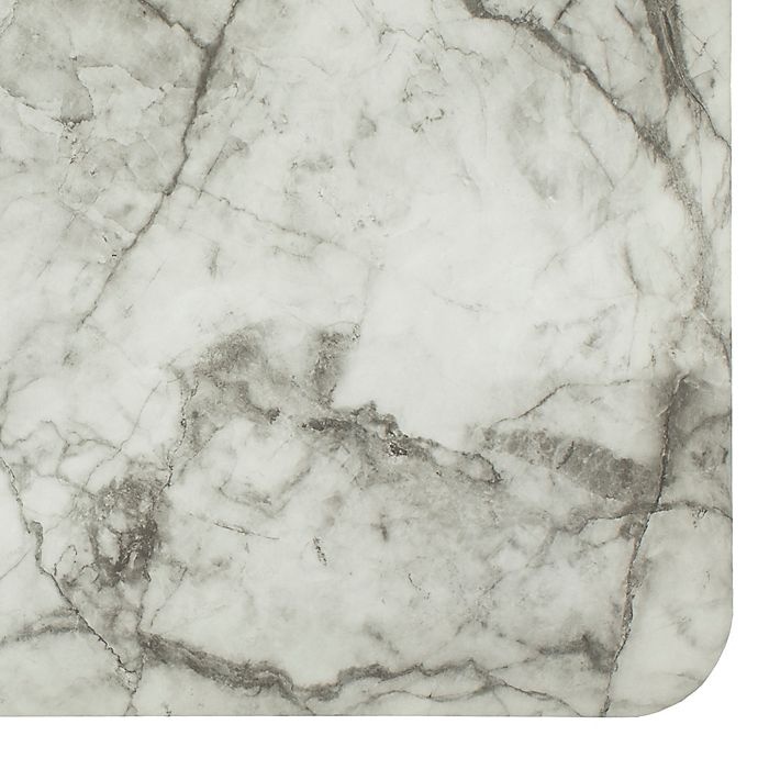 slide 3 of 4, Mohawk Home Marble Lux Ultra Cushion Kitchen Mat - Grey/White, 1 ct