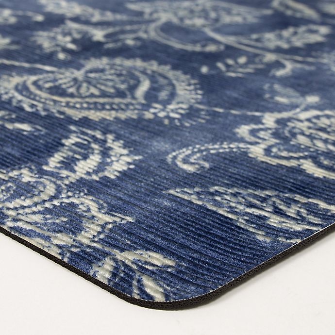 slide 2 of 4, Mohawk Home 23 x 36'' Tala Jacobean Kitchen Mat - Blue'', 1 ct