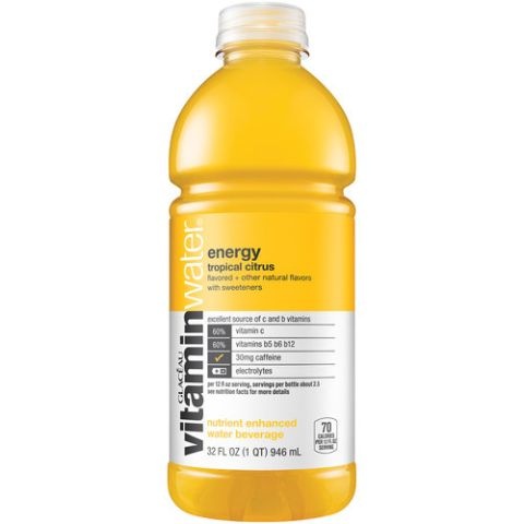slide 1 of 1, vitaminwater Energy Tropical Citrus, 32 oz