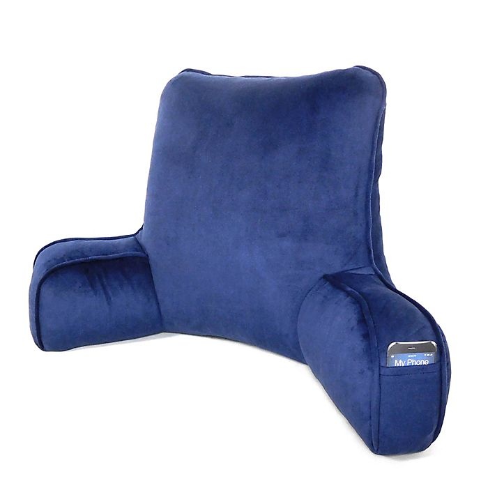 slide 2 of 2, Therapedic Oversized Foam Backrest - Navy, 1 ct