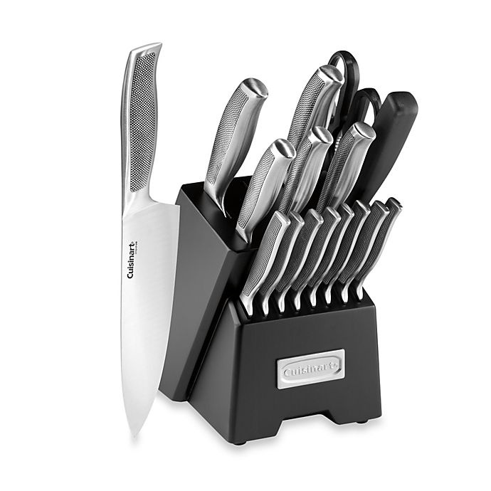 slide 1 of 2, Cuisinart Classic Impressions Stainless Steel Block Set, 17 ct