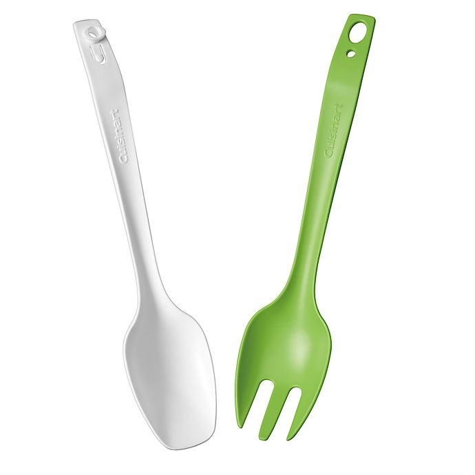 slide 2 of 4, Cuisinart Salad Tongs - White/Green, 1 ct