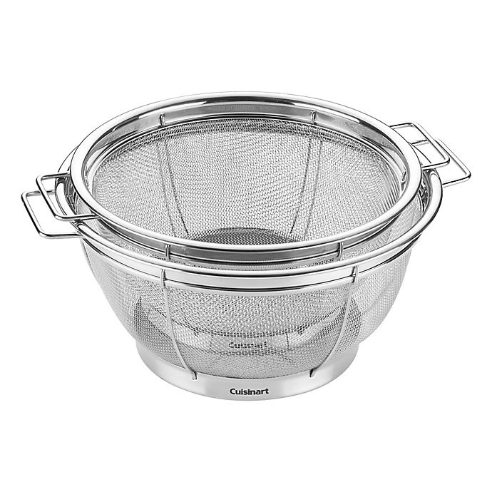 slide 2 of 3, Cuisinart Stainless Steel Nesting Mesh Colander Set, 2 ct