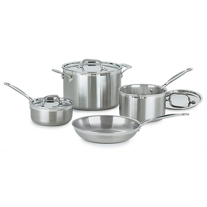 slide 1 of 1, Cuisinart Multi-Clad Pro Stainless Steel Cookware Set, 7 ct