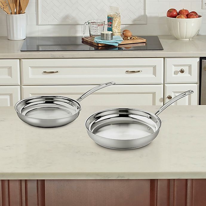 slide 2 of 3, Cuisinart Chefs Classic Pro Stainless Steel Skillet Set, 2 ct