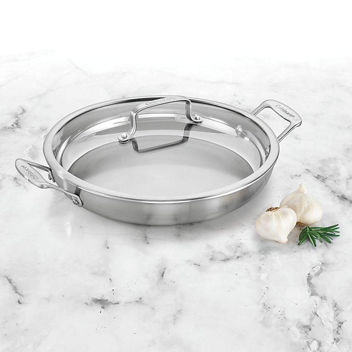 slide 3 of 4, Cuisinart Chefs Classic Pro Stainless Steel Covered Everyday Pan, 12 in