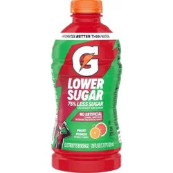 Gatorade Fruit Punch Lower Sugar