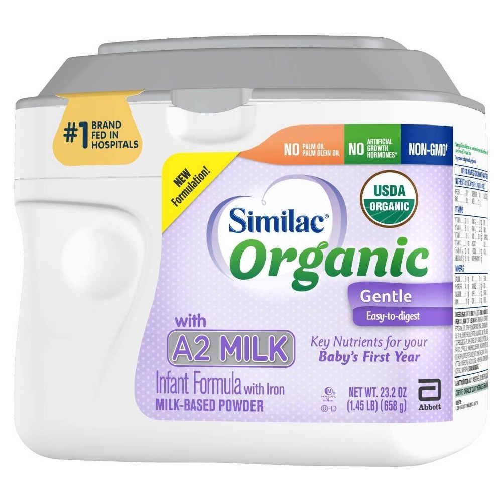 Similac Organic With A2 Milk Powder Infant Formula With Iron 23 2 Oz similac-pure-bliss-gmo-free-powder-toddler-formula-12-4-oz-canister