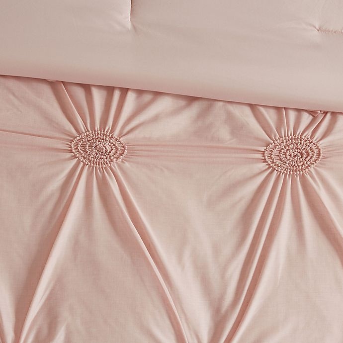 slide 5 of 7, Madison Park Leila Full/Queen Comforter Set - Blush, 1 ct