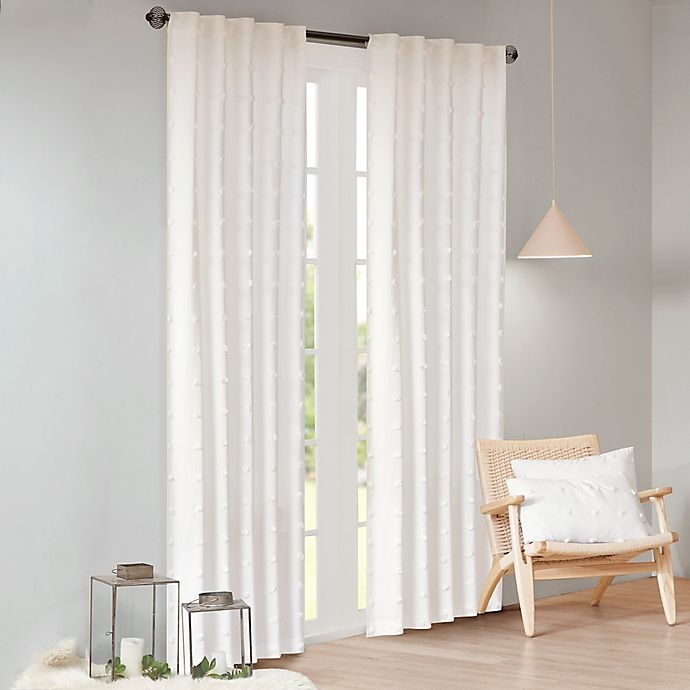 slide 2 of 6, Urban Habitat Rod Pocket/Back Tab Brooklyn Window Curtain Panel - Ivory, 84 in