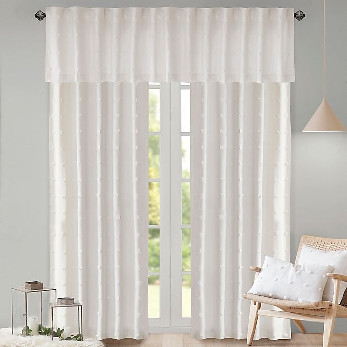 slide 6 of 6, Urban Habitat Rod Pocket/Back Tab Brooklyn Window Curtain Panel - Ivory, 84 in