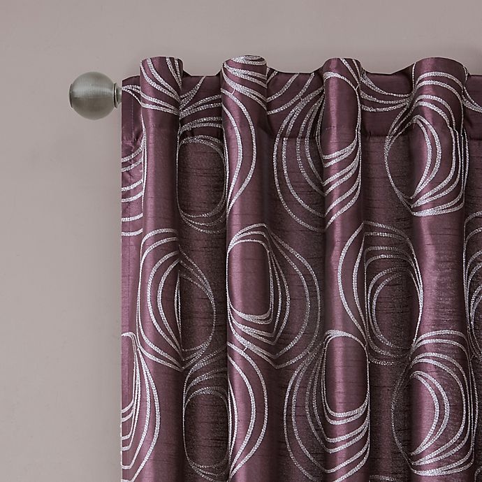 slide 2 of 3, Regency Heights Cosma Rod Pocket/Back Tab Window Curtain Panel - Amethyst, 84 in