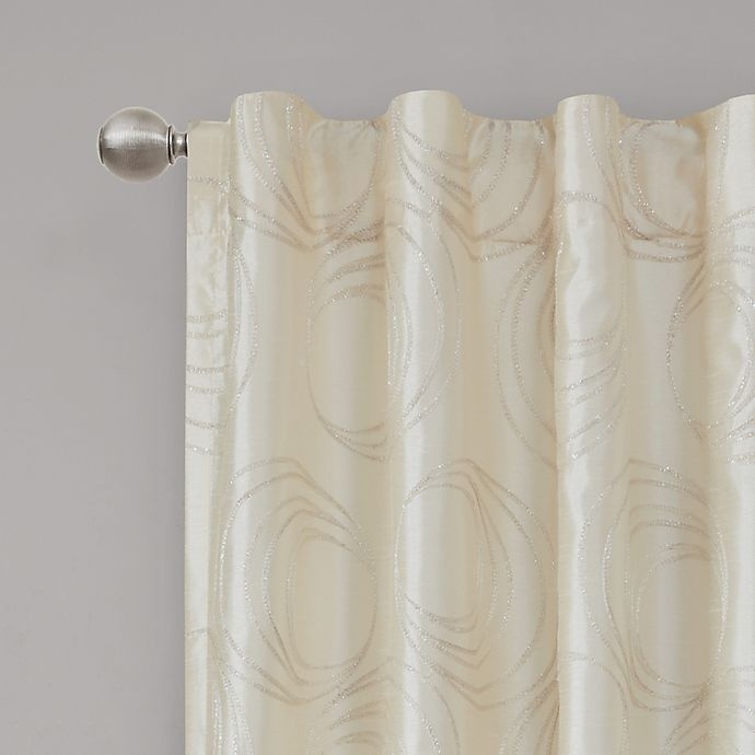 slide 2 of 4, Regency Heights Cosma Rod Pocket/Back Tab Window Curtain Panel - Ivory, 84 in