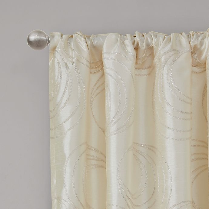 slide 3 of 4, Regency Heights Cosma Rod Pocket/Back Tab Window Curtain Panel - Ivory, 84 in