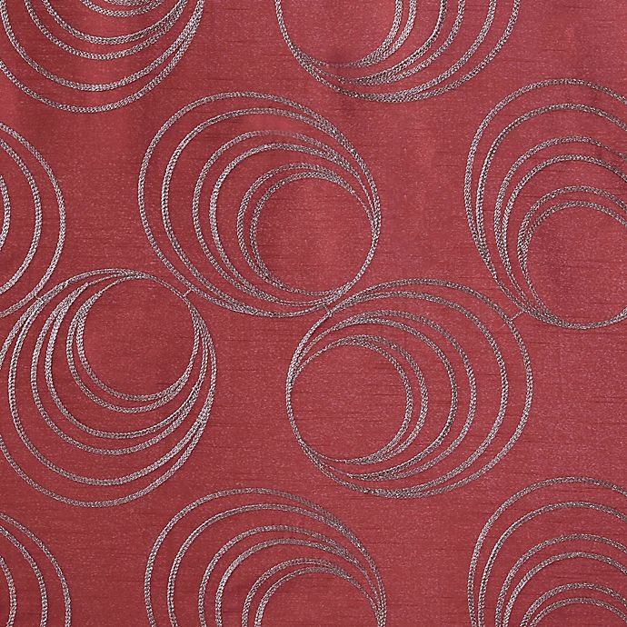 slide 3 of 3, Regency Heights Cosma Grommet Room Darkening Window Curtain Panel - Red, 84 in