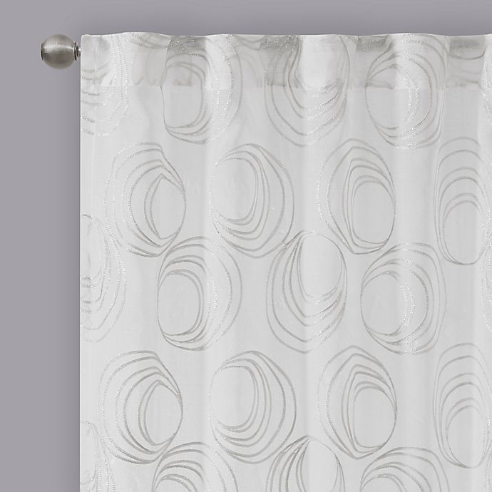 slide 2 of 3, Regency Heights Cosma Rod Pocket/Back Tab Sheer Window Curtain Panel - White, 84 in