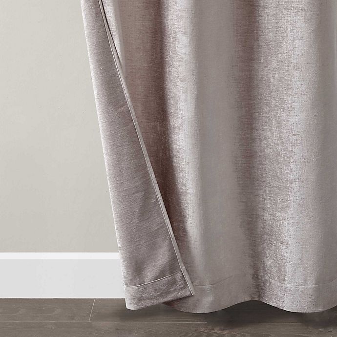 slide 5 of 6, Madison Park Luxe Chenille 63-Inch Grommet Window Curtain - Blush, 2 ct; 63 in