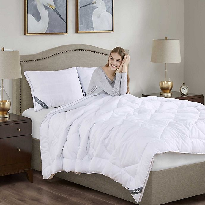 slide 3 of 5, Madison Park 525-Thread-Count Cotton Rich King Comforter - White, 1 ct