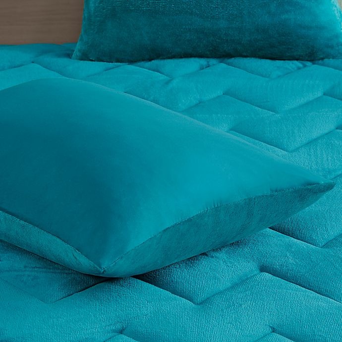 slide 8 of 10, Intelligent Design Kai Reversible Full/Queen Comforter Set - Teal, 3 ct