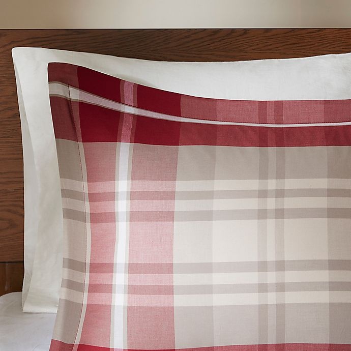 slide 5 of 6, Woolrich Sheridan Reversible King/California King Duvet Cover Set - Red/Tan, 1 ct