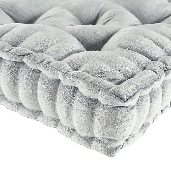 slide 2 of 2, Intelligent Design Azza Square Floor Cushion - Grey, 1 ct