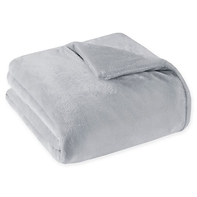 slide 1 of 8, Sleep Philosophy Plush Weighted Blanket - Grey, 12 lb